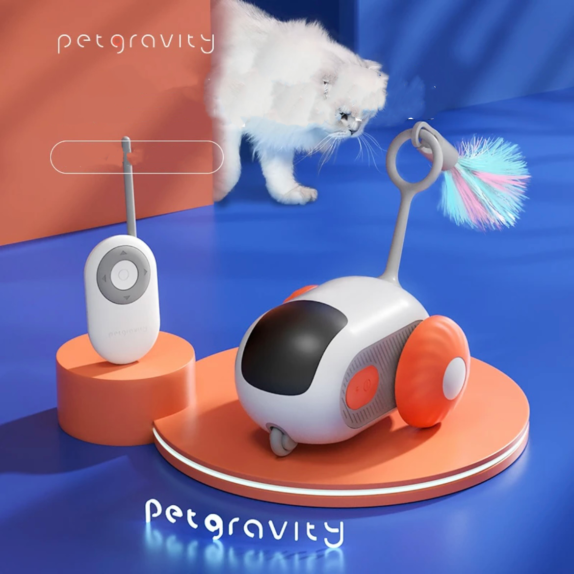 Cat toy remote toy car