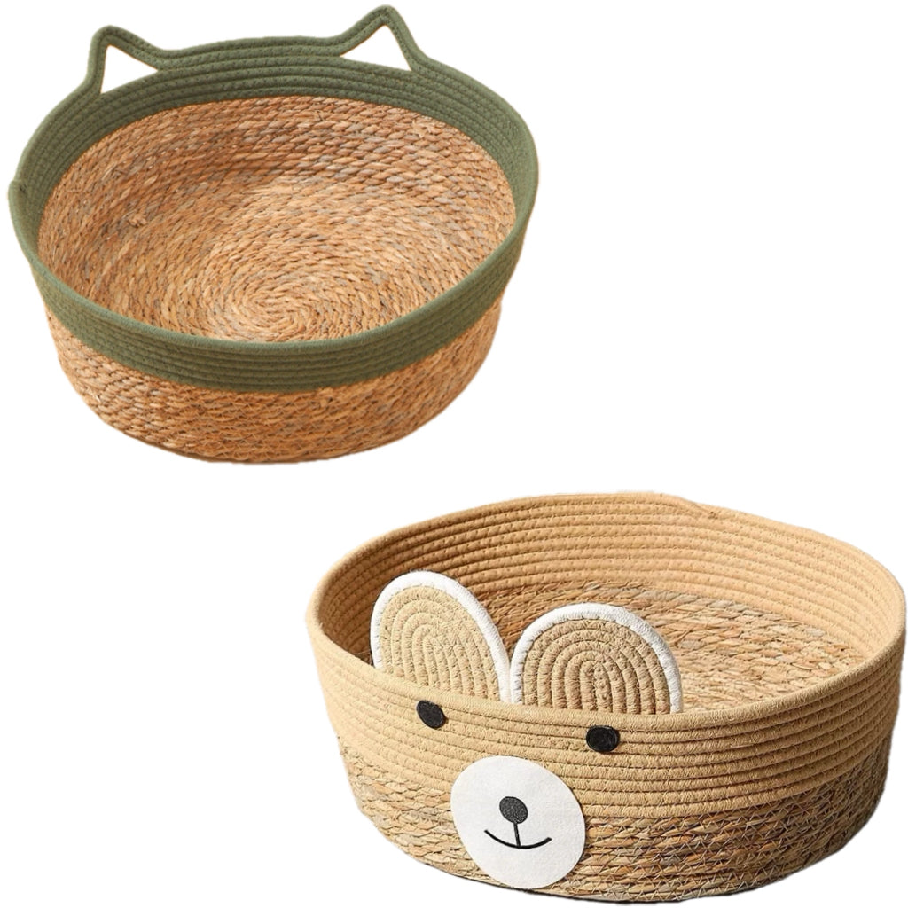 Handwoven Cotton Rope Cat Bed