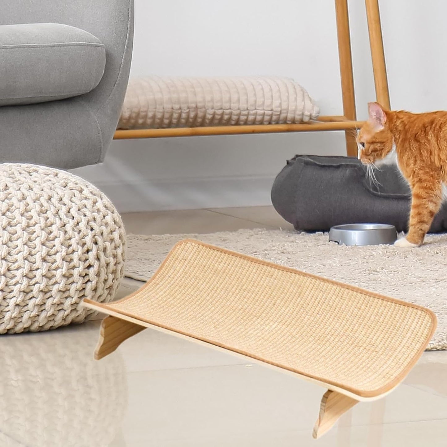 U Shape Cat Scratch Pad, Cat Scratcher Sisal