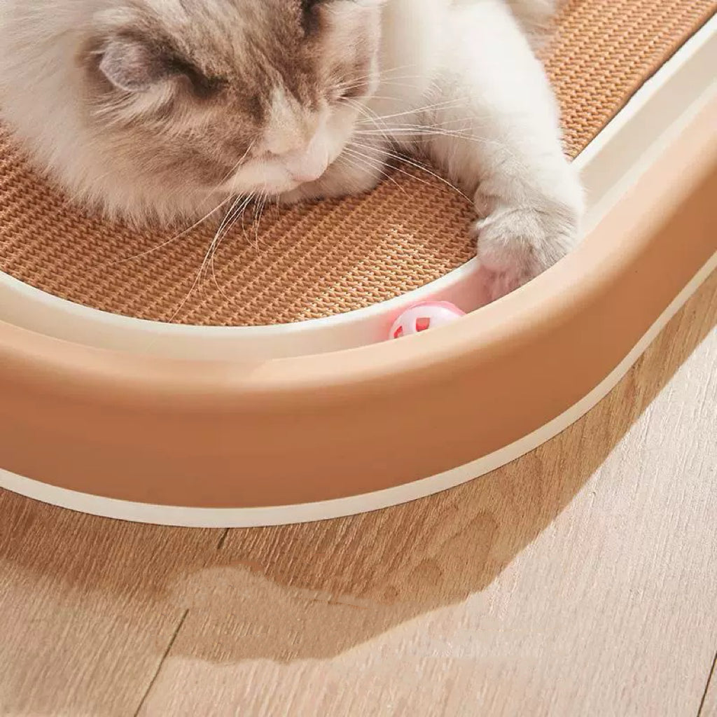Scratch and Spin Cat Scratcher Pad with Interactive Spinning Balls for Active Play