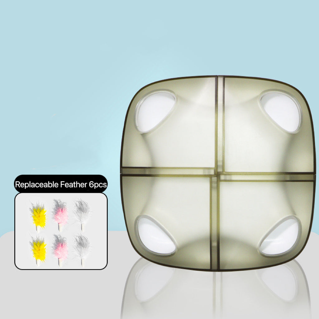 Electric Feather Moving Cat Toy Motion Activated USB Rechargeable