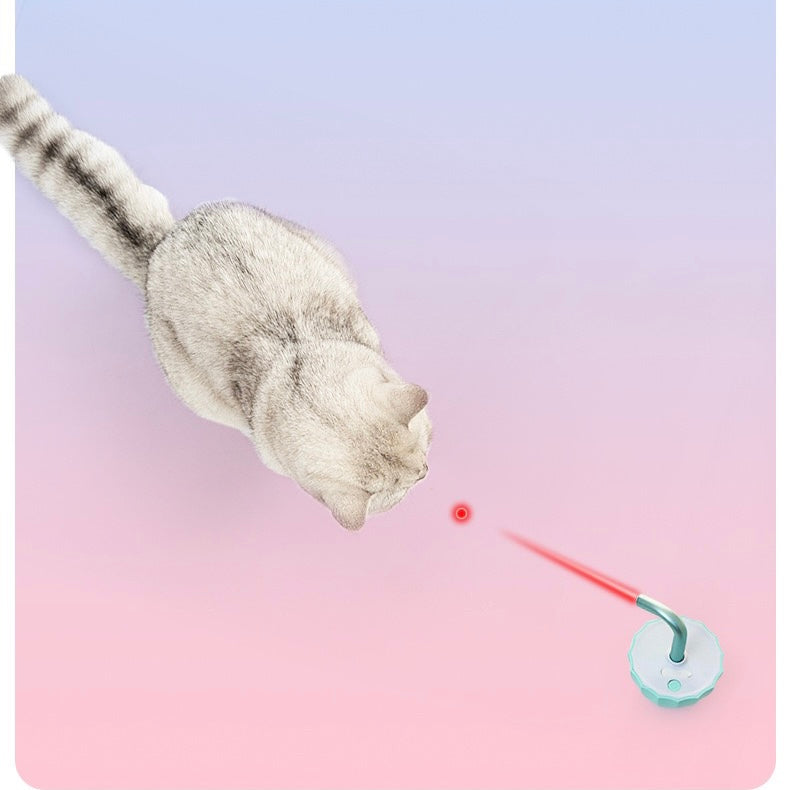Automatic Cat Laser Toy Tumbler Design Pointer 360°Irregular Rotation