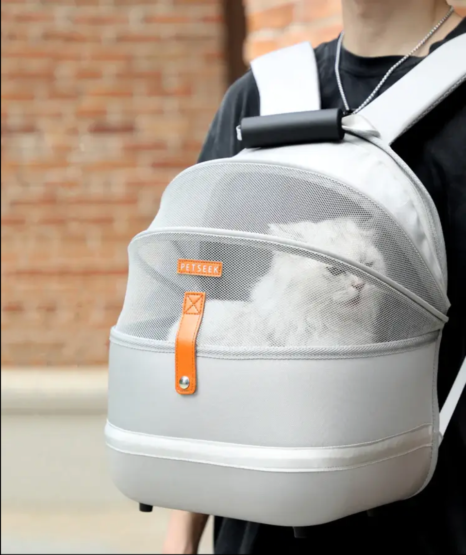 Petseek Large Capacity Portable Basket Backpack