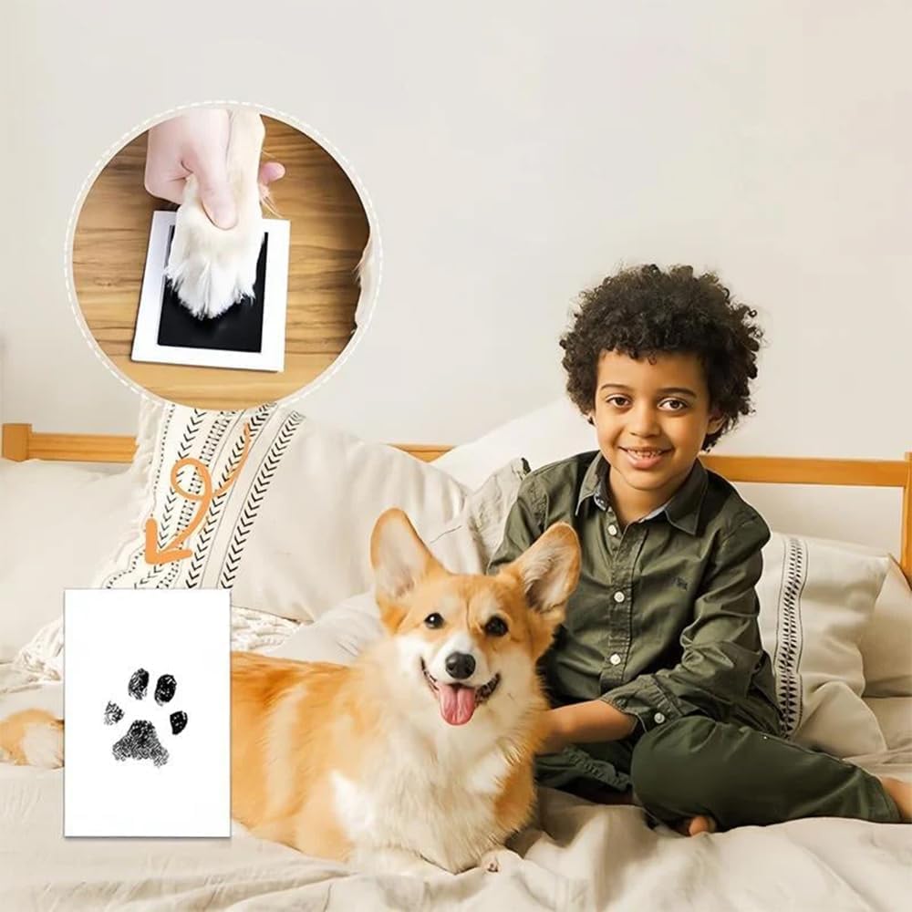 Pet Paw Printing Kit,Inkless Hand and Footprint Kit,Ink Pad for Baby Hand and Footprints