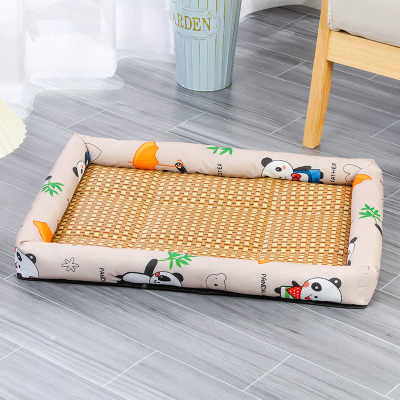 Ice Rattan Cooling Bed for Cats Dogs