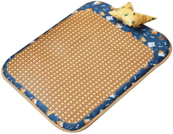 Rattan Cooling Mat Bite Resistant Comfortable Breathable Cat Cooling Mat