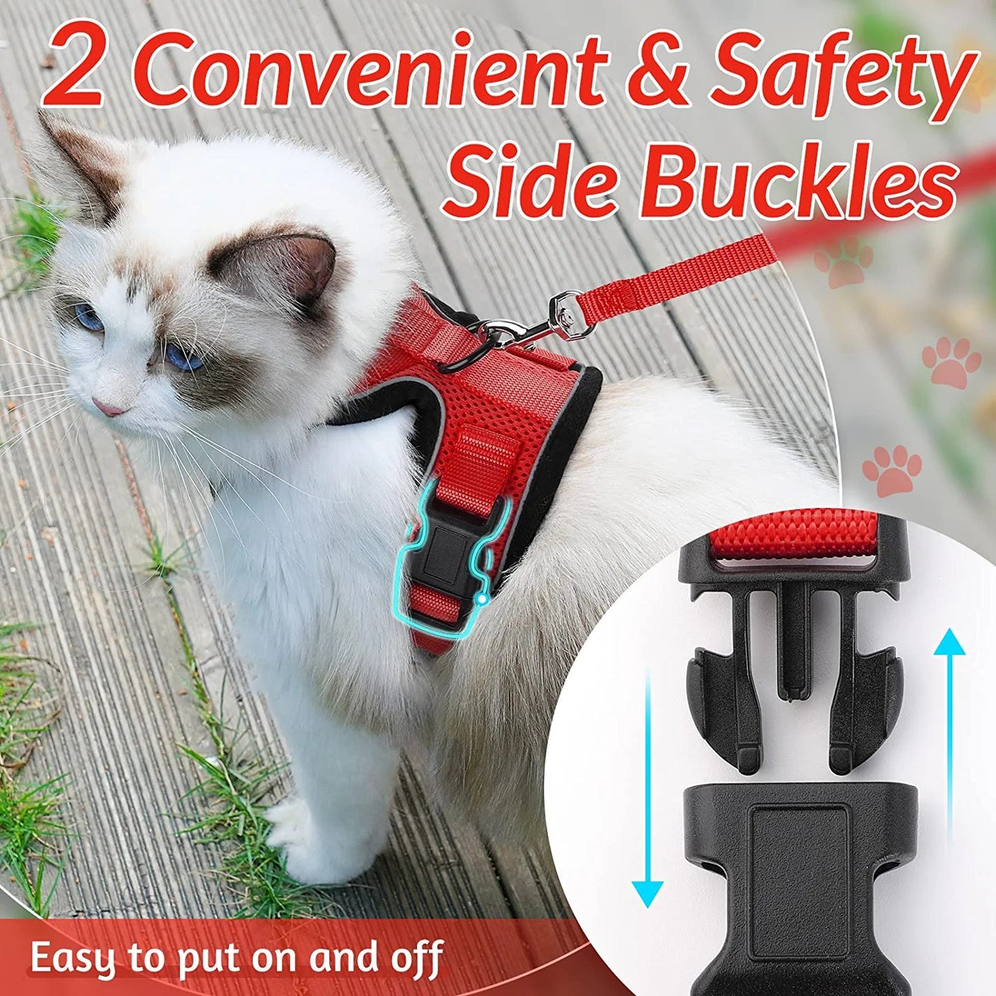 Cat Adjustable Strips Vest