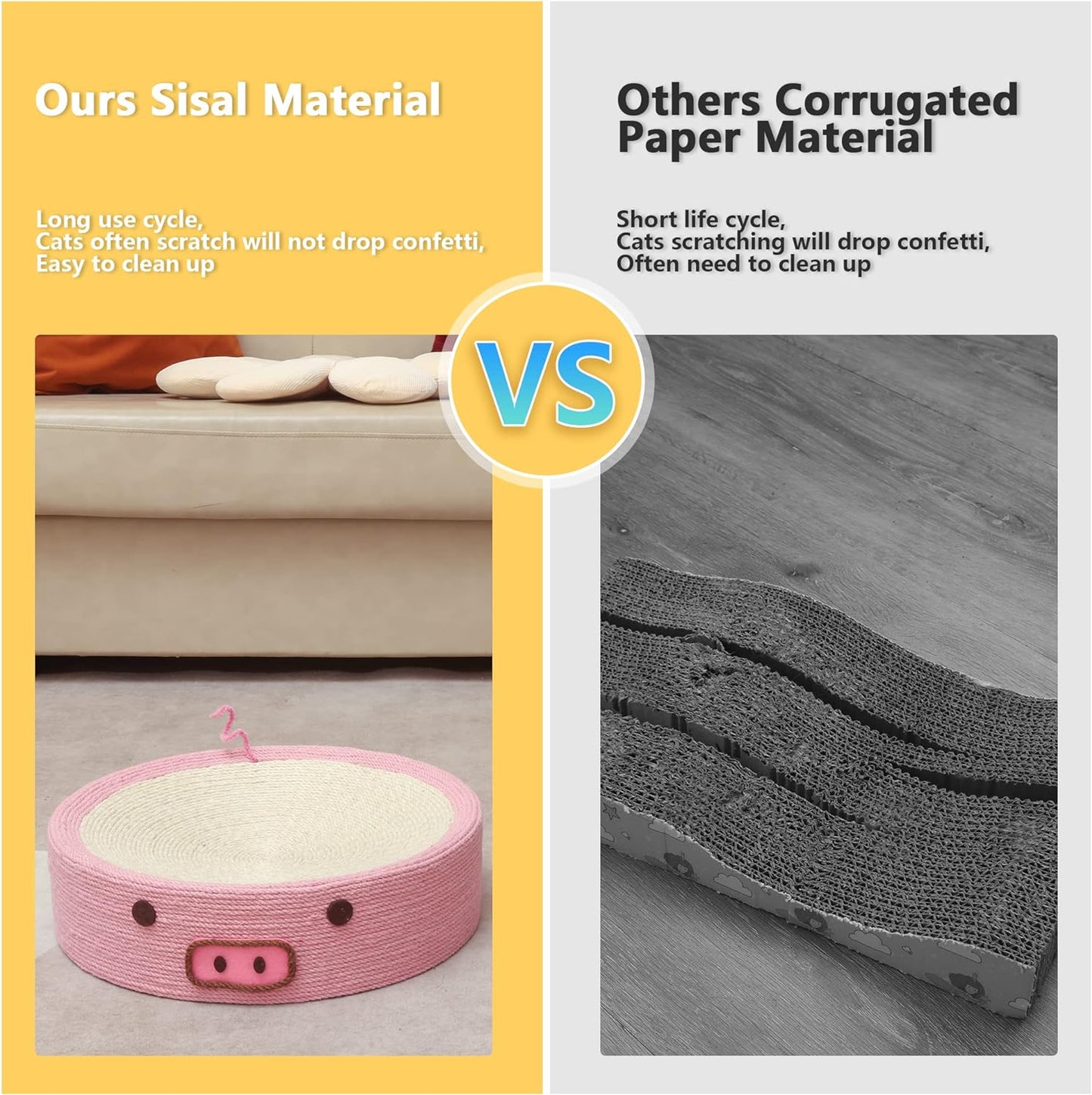 Cat Sisal Scratcher Bed