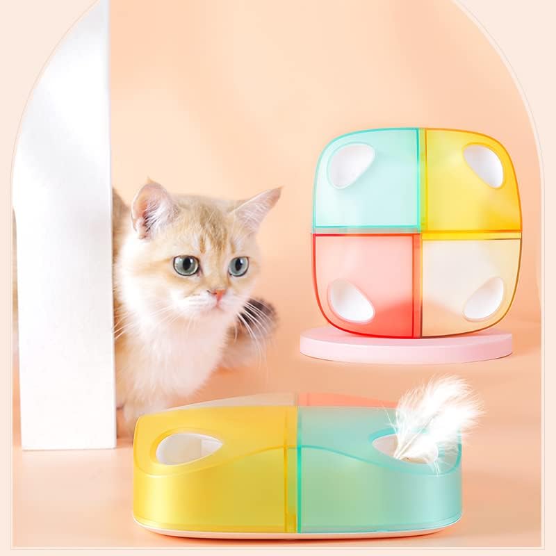 Electric Feather Moving Cat Toy Motion Activated USB Rechargeable