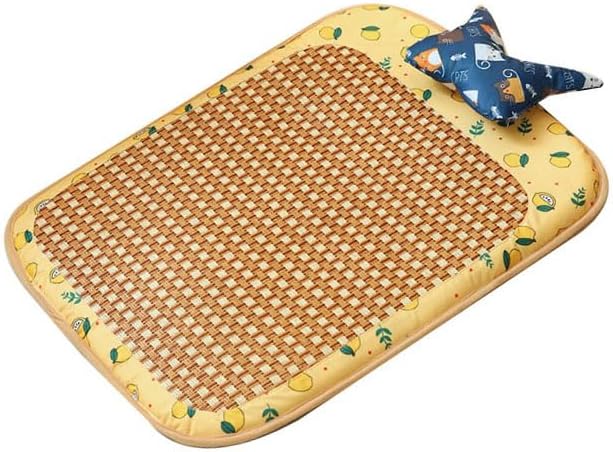 Rattan Cooling Mat Bite Resistant Comfortable Breathable Cat Cooling Mat