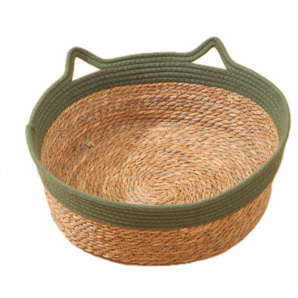 Handwoven Cotton Rope Cat Bed