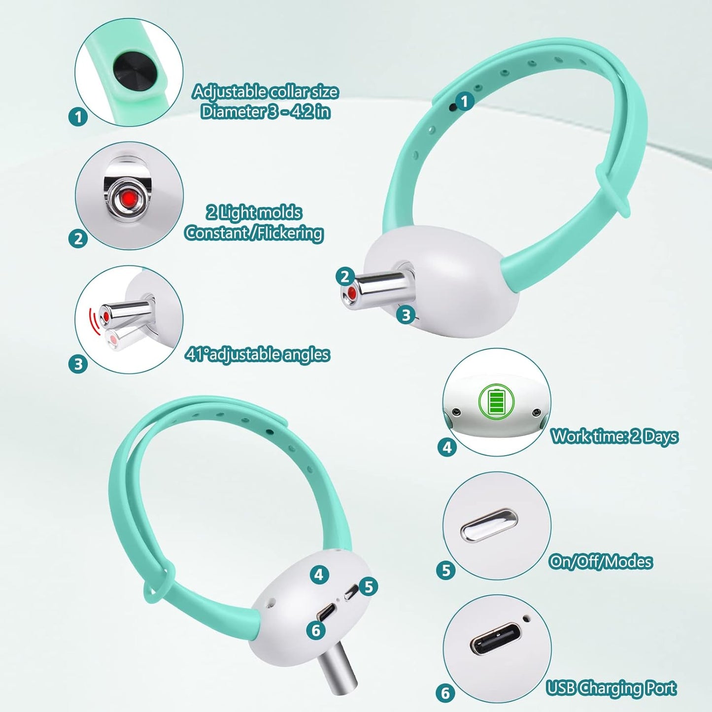 Automatic Cat Toys with LED Light,Upgraded Lengthened Light Head