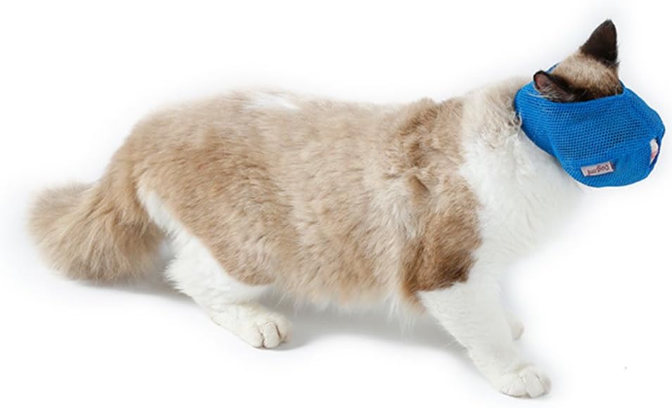 Cat Mask For Grooming Muzzle Breathable Mesh Pet Muzzle