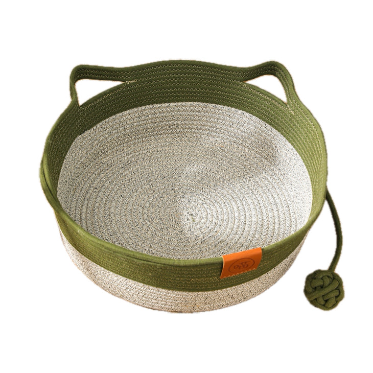 Handwoven Cotton Rope Cat Bed