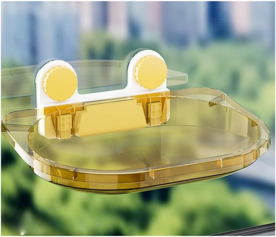 Transparent Cat Hammock Window Cat Bed with Two Strong Suction Cups Hanging Cat Climbing Frame (Gray)