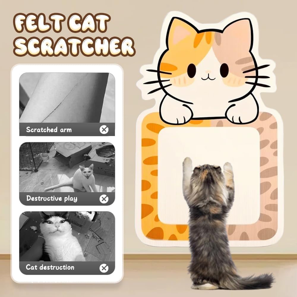 Cat Scratcher Wall Mounted Scratch Pad