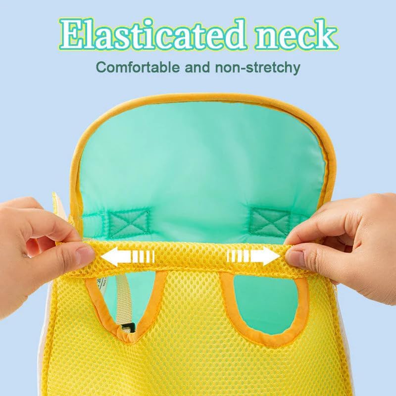 Pet Carrier Backpack, Adjustable Pet Front Cat Carrier Breathable, Easy-Fit for Traveling Hiking for Small Medium Dogs Cats (Yellow and Green Stitching, L-(Recommended Weight 7-10 Catties))