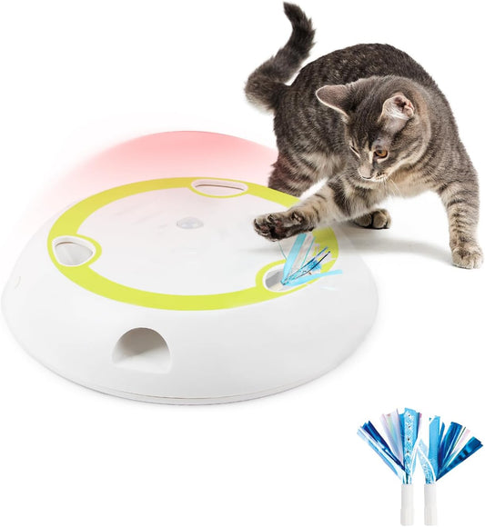 nteractive Cat Toys with Automatic Feather Mice & No Touch Sensor Required