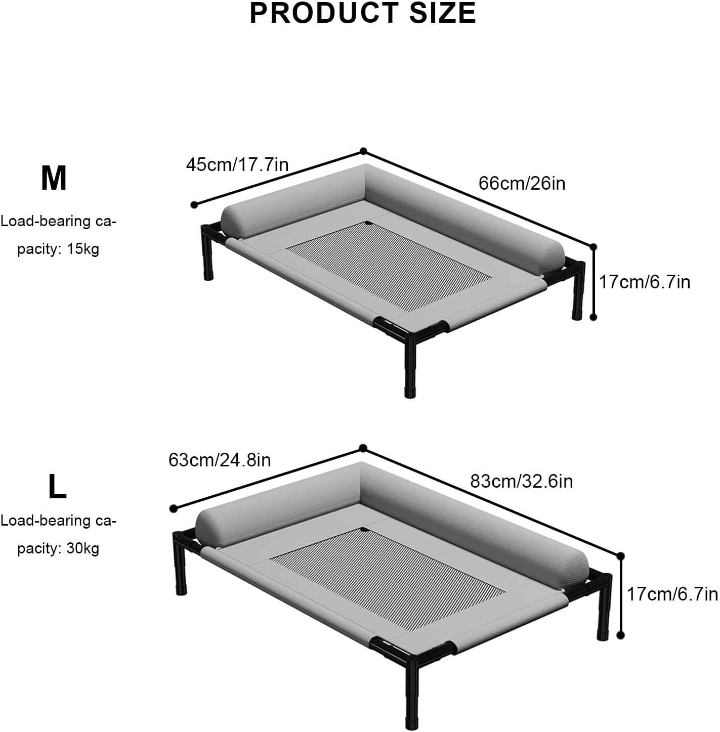 Raised Dog Bed, Cooling Dog Bed