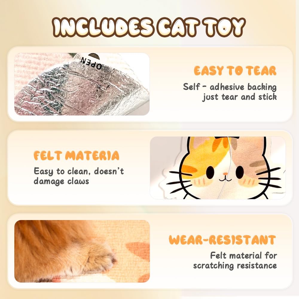 Cat Scratcher Wall Mounted Scratch Pad