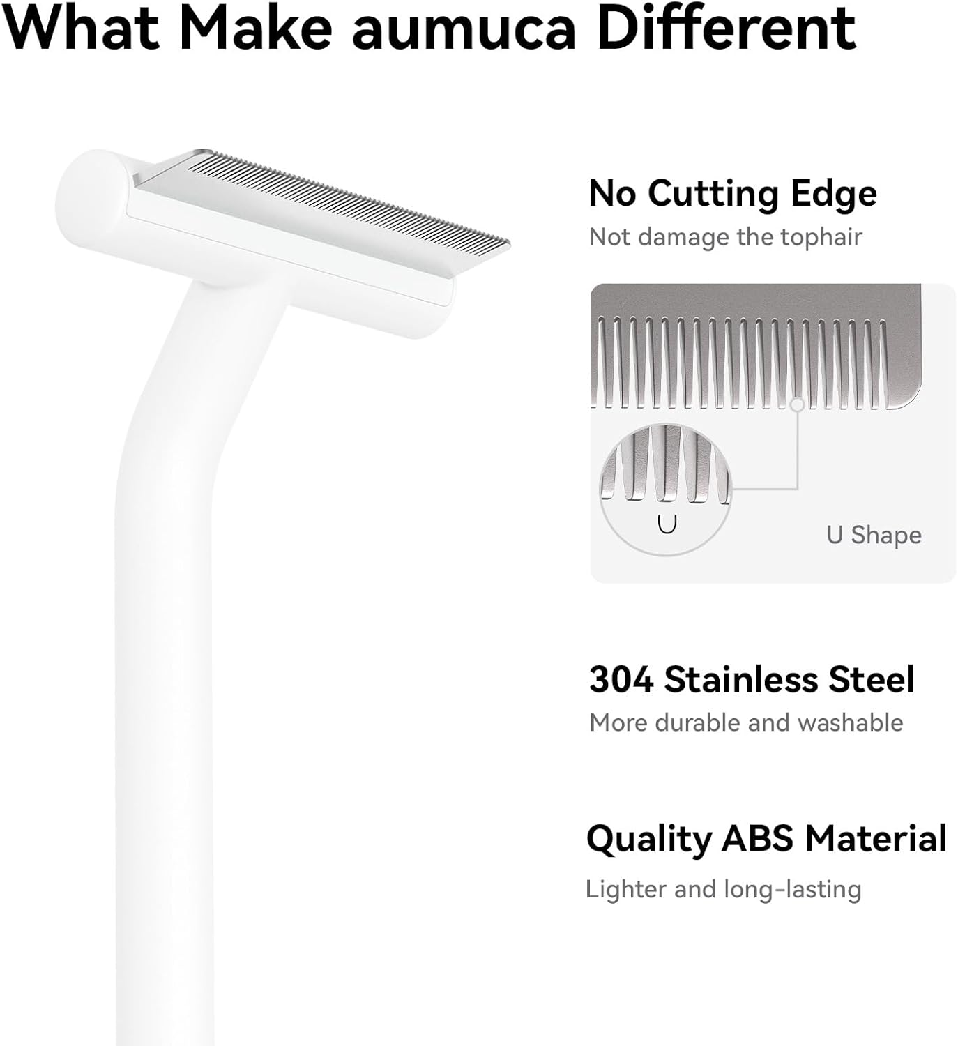 Pet Deshedding Tools for Short Haired Cats & Dogs, Dematting Deshedding Brush Cats Shedding Tool, Dog Undercoat Brush, Gently and Effectively Remove Loose Hair, Highly Deshedder Grooming Combs