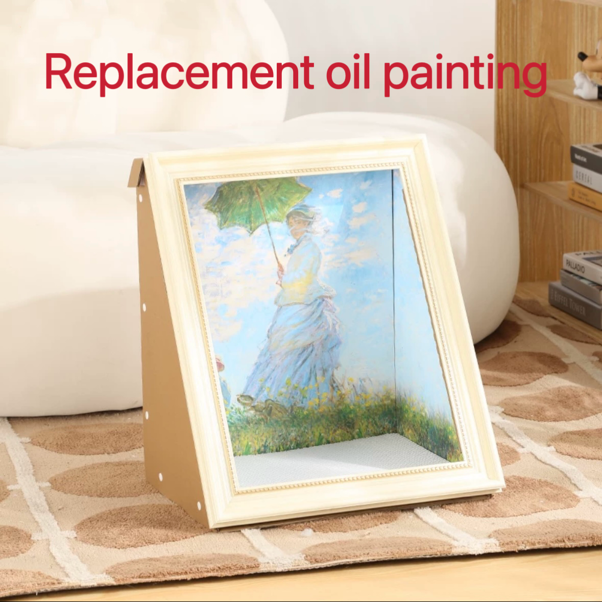 Replacement Oil painting of cat scratching board