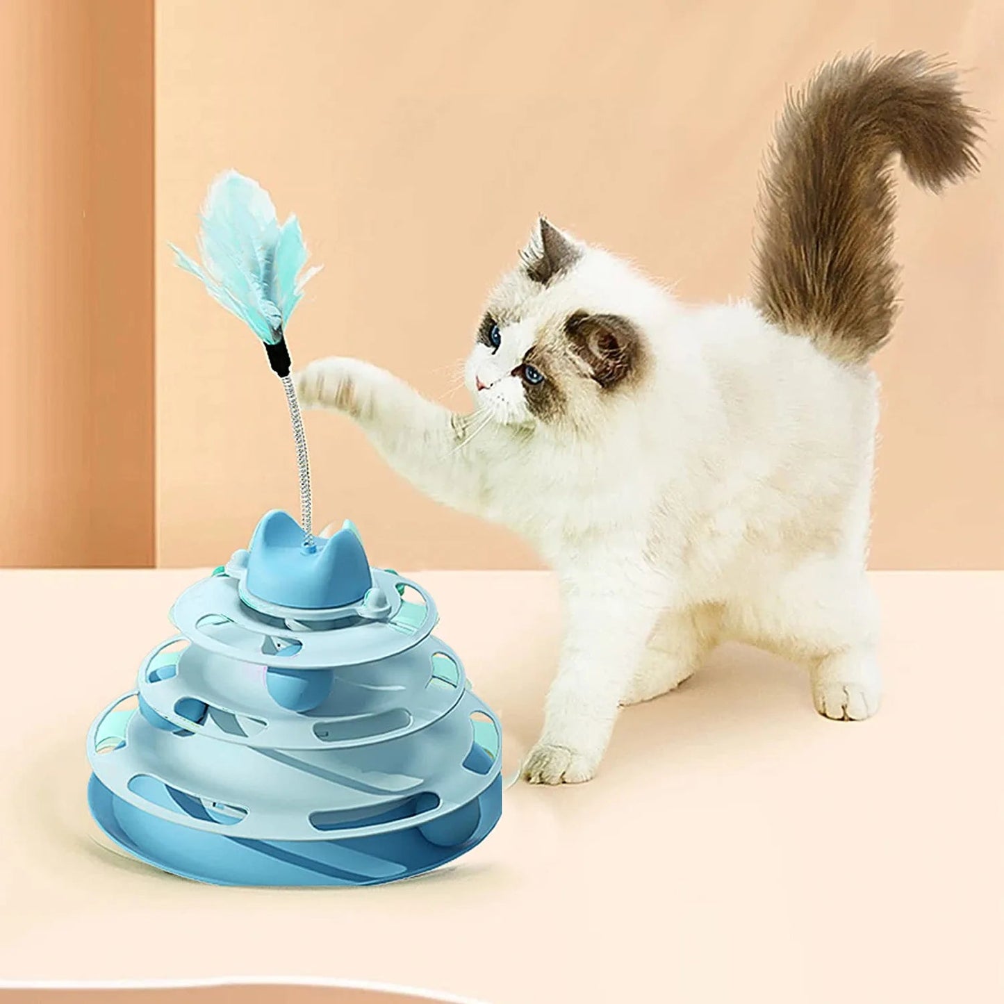 Cats Turntable Circle Track Toys