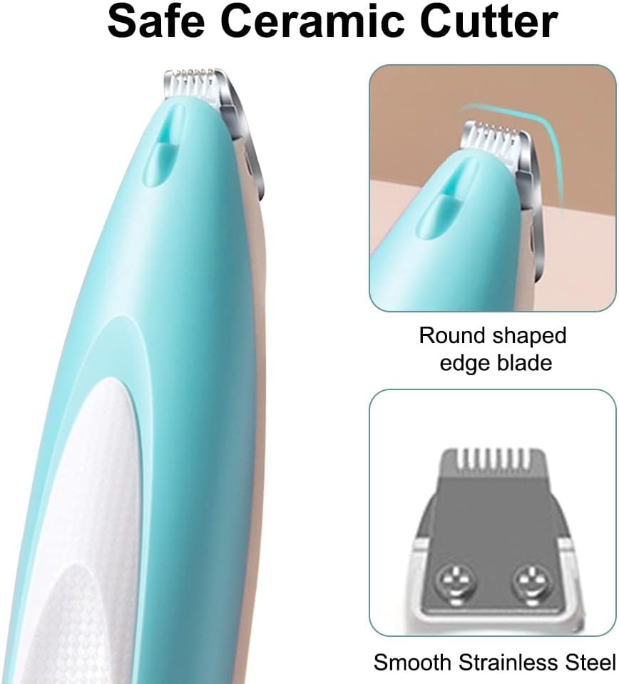 Cat Paw Fur Trimmer with LED Light Noise Less