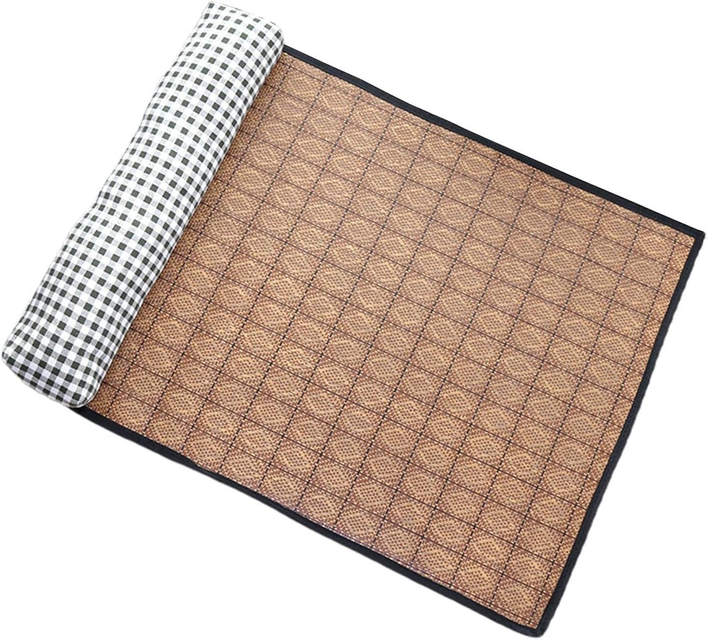 Pet Cooling Mat Pet Non-Slip Blanket Rattan Weaving Mat For Summer