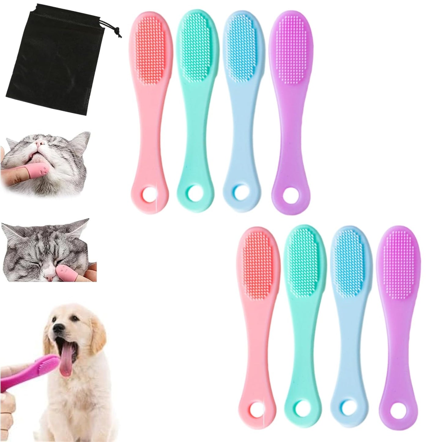 Silicone Cat Scrubber for Chin, Cat Chin Brush