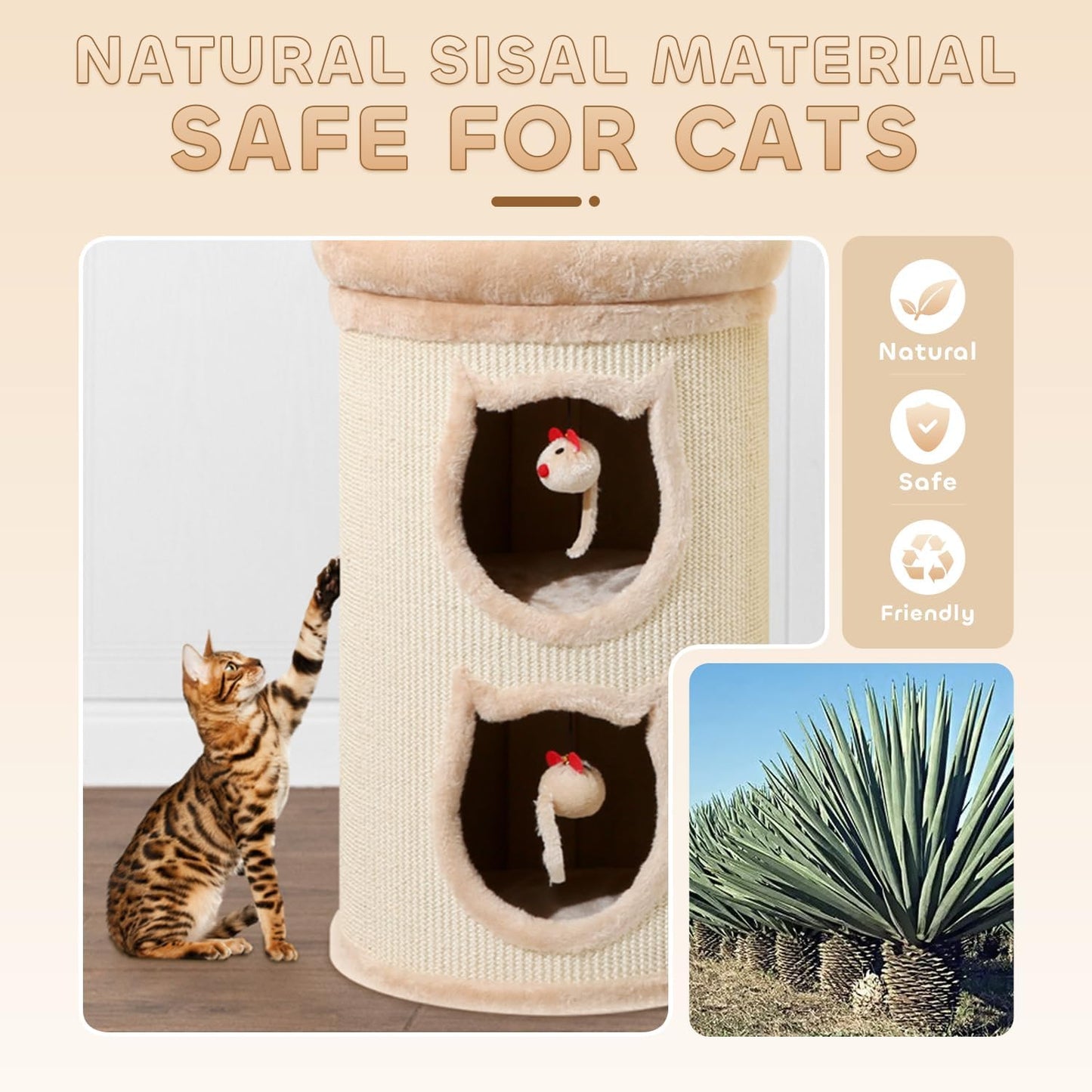 2-Storey Cat Furniture for Indoor Cats