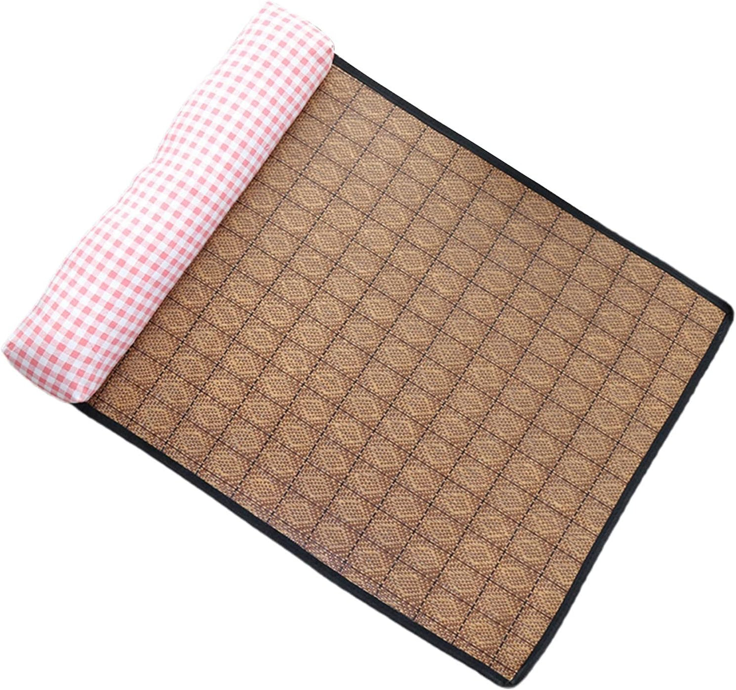 Pet Cooling Mat Pet Non-Slip Blanket Rattan Weaving Mat For Summer