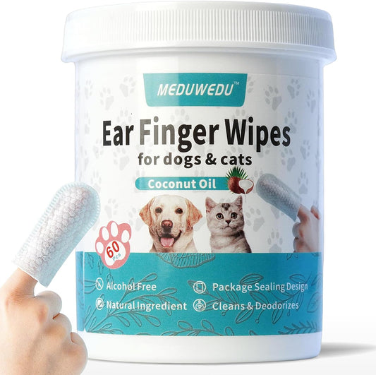 Ear Cleaner Finger Wipes 60 Counts