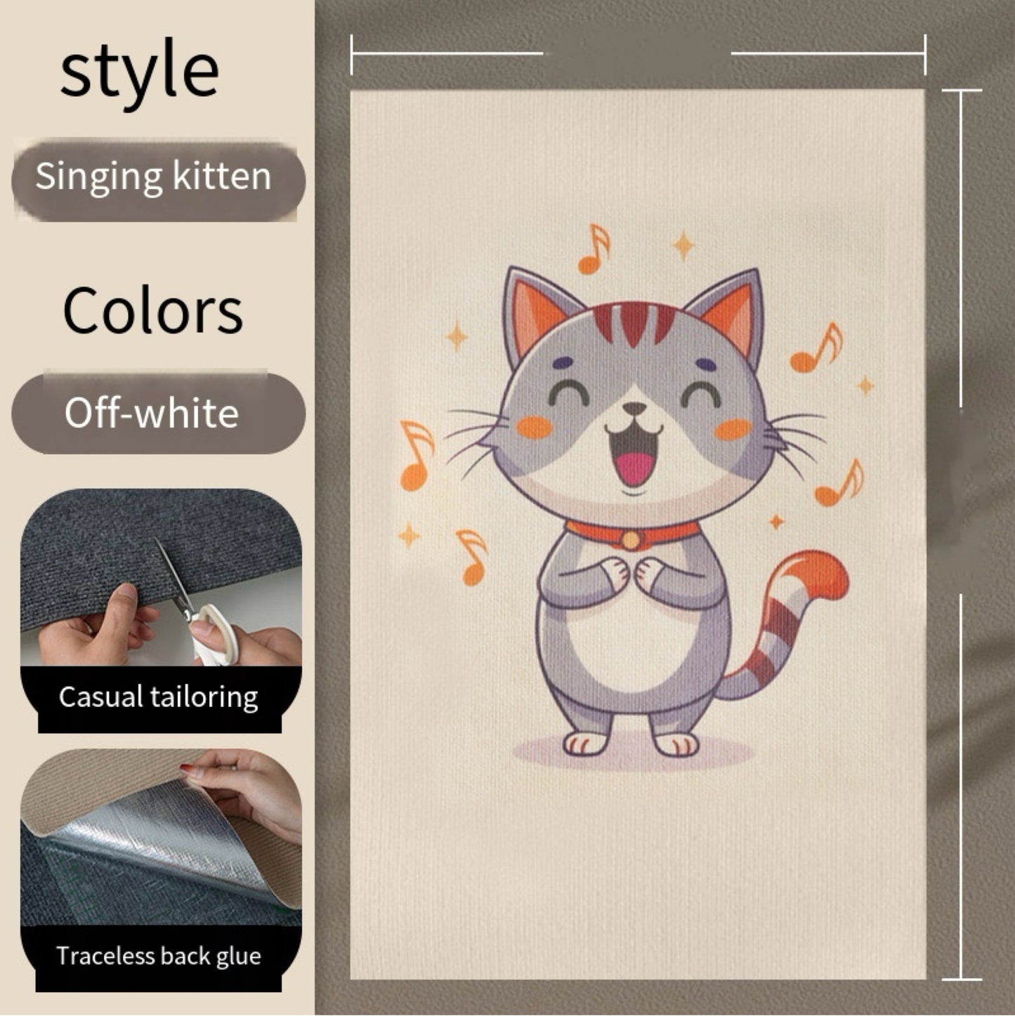 Self-Adhesive Carpet Mat Cat Climbing Wall,Cat Scratching Post