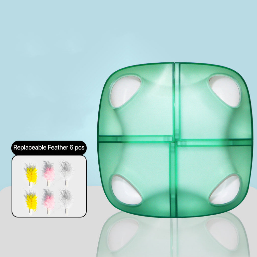 Electric Feather Moving Cat Toy Motion Activated USB Rechargeable