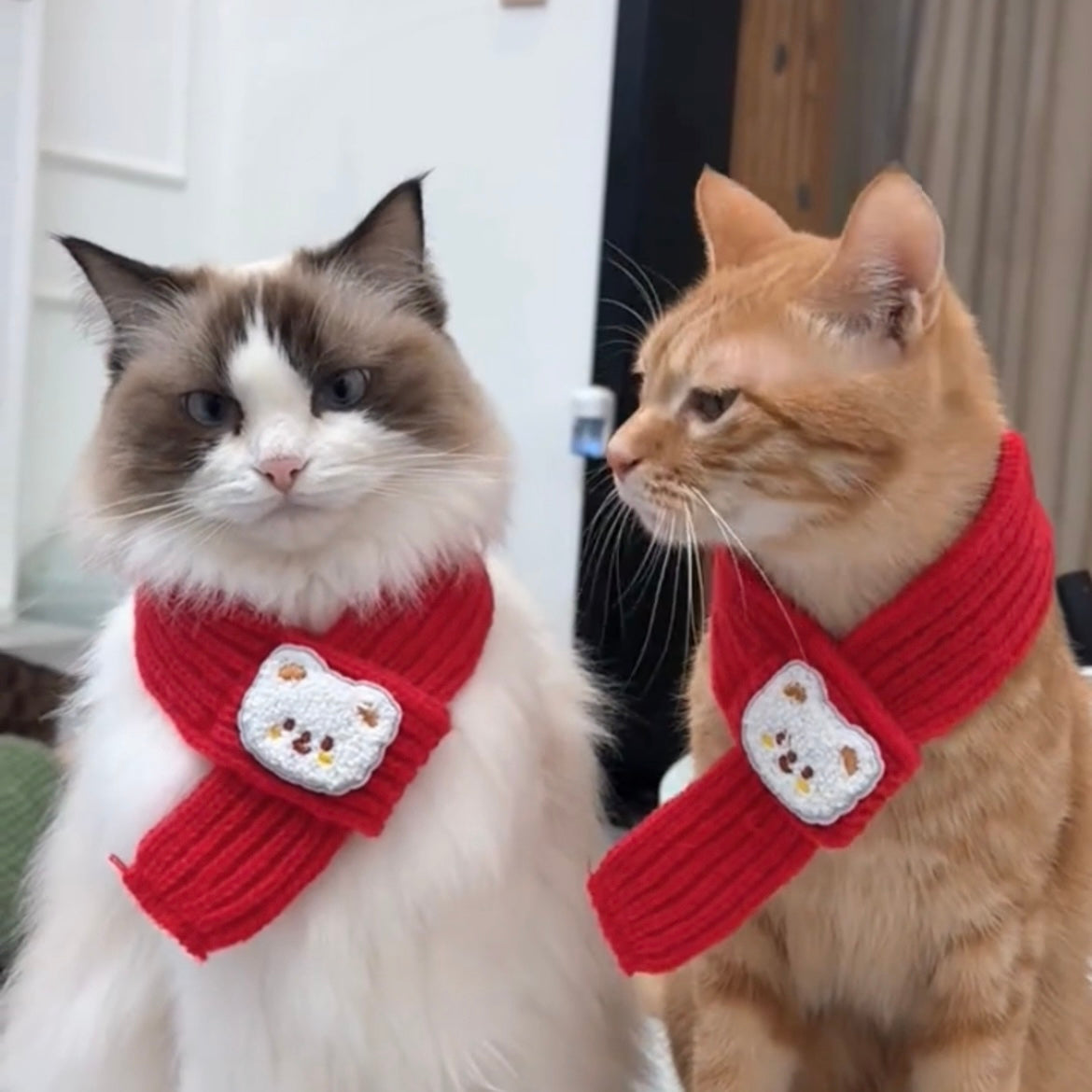 Pet Christmas Scarf New Year Warm Scarf