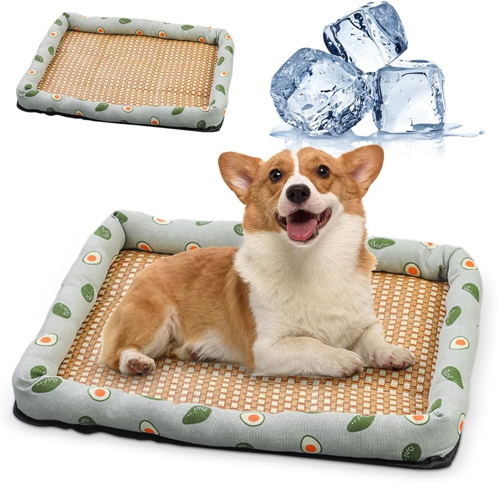 Ice Rattan Cooling Bed for Cats Dogs