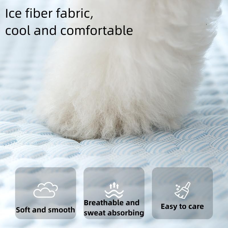 Pet Ice Silk Cooling Mat Summer Cat & Dog