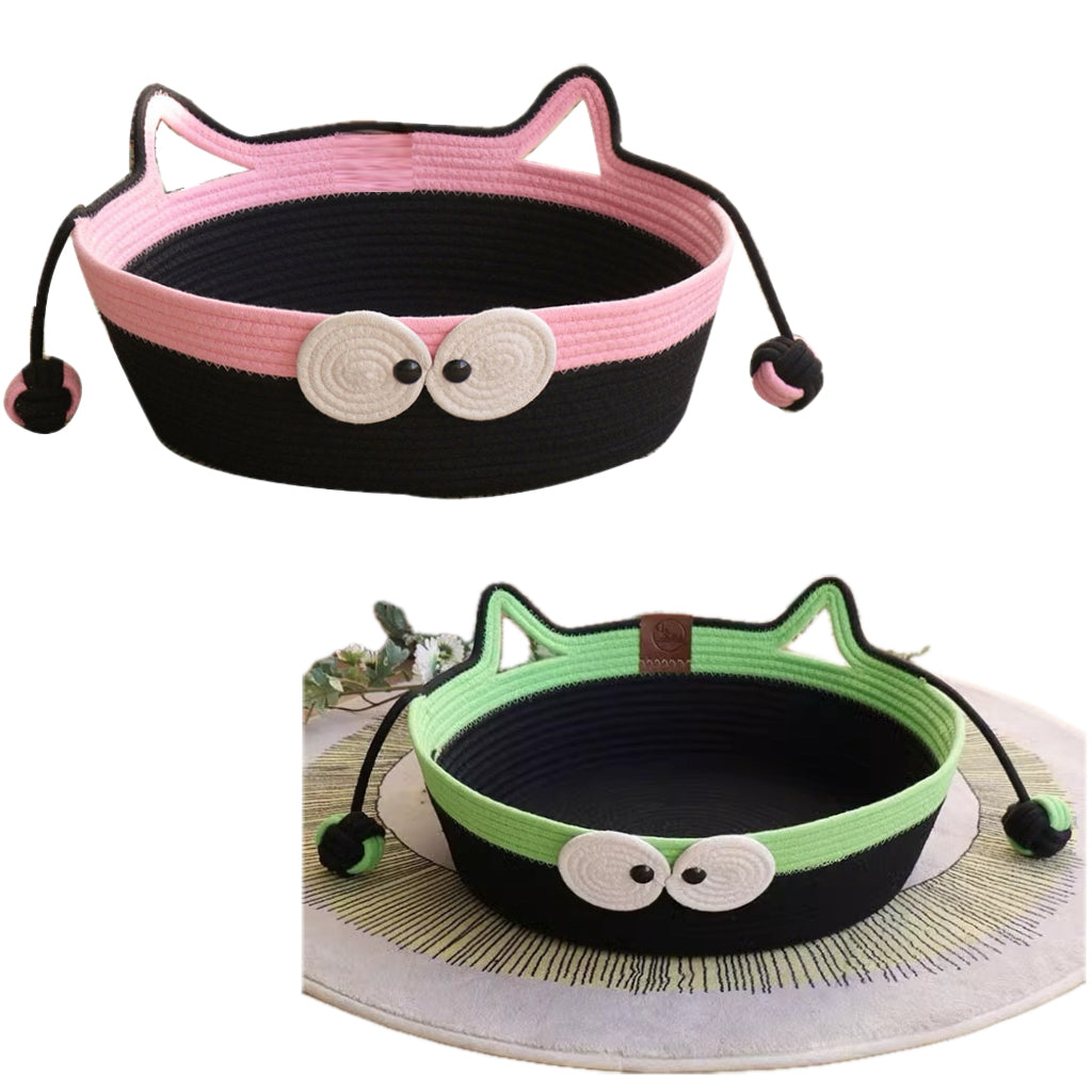 Handwoven Cotton Rope Cat Bed