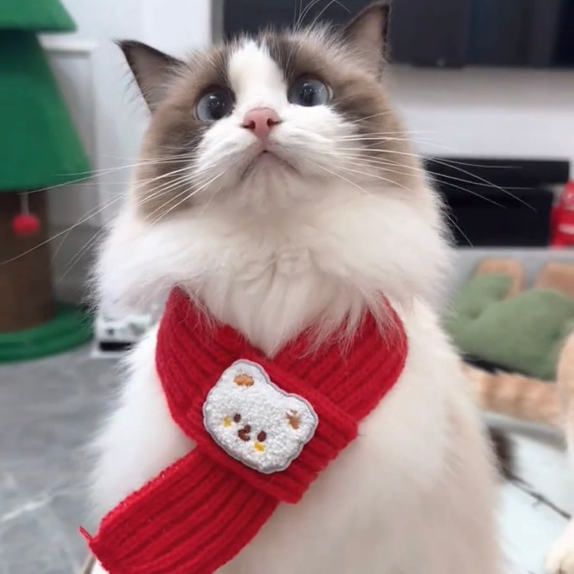 Pet Christmas Scarf New Year Warm Scarf