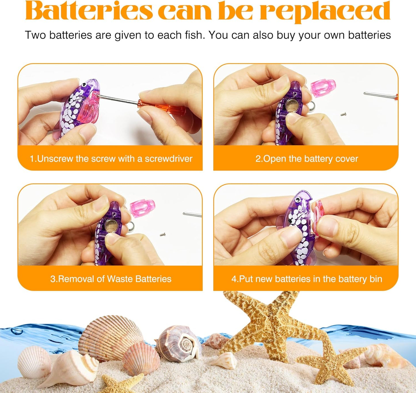 Interactive Robot Fish Toys for Cat/Dog(6 Pcs)