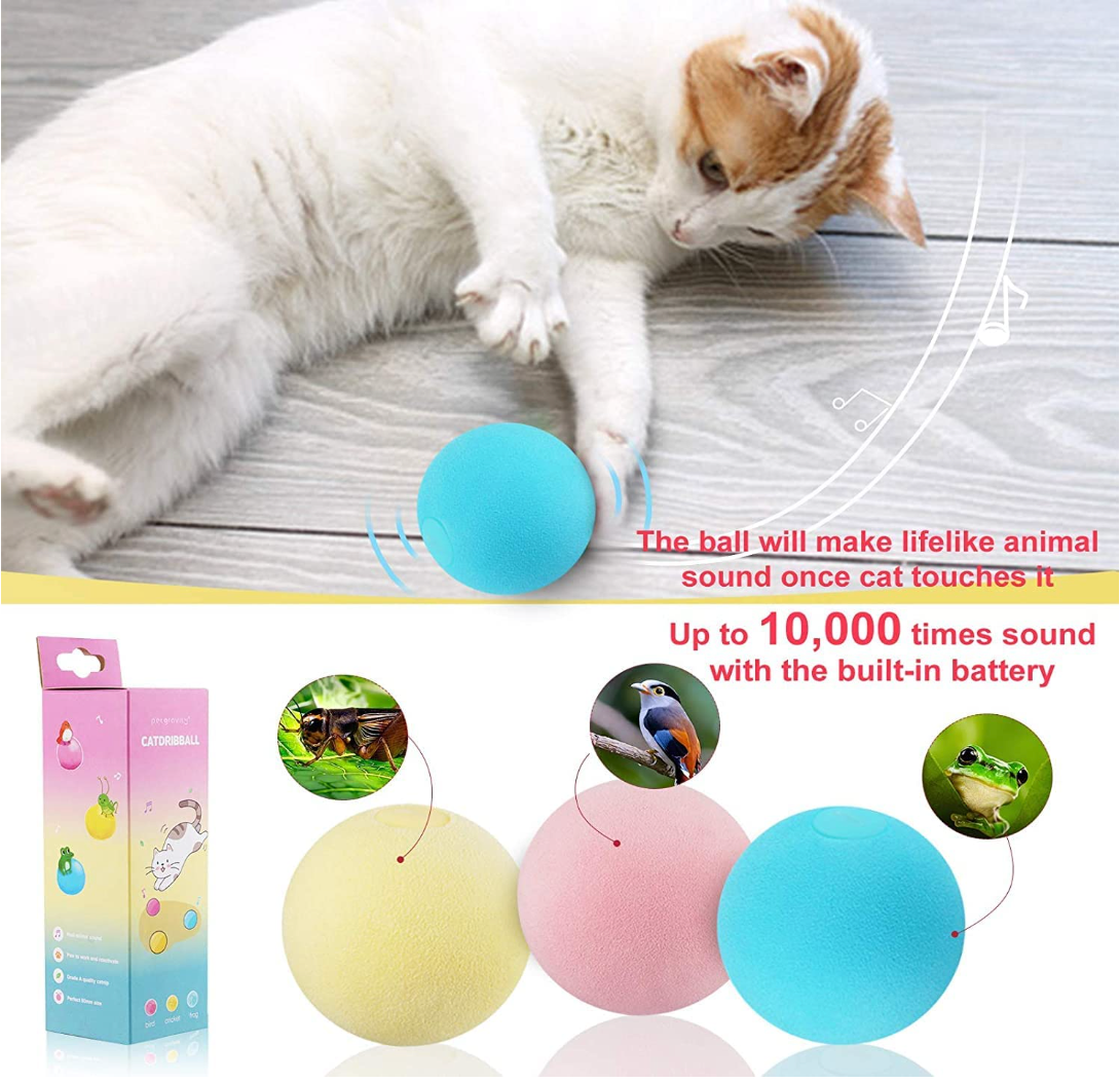 Cat toy ball with sounds