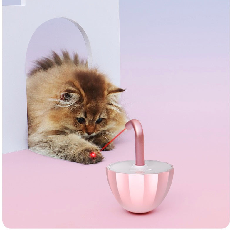 Automatic Cat Laser Toy Tumbler Design Pointer 360°Irregular Rotation