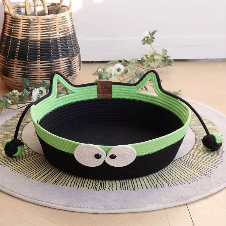Handwoven Cotton Rope Cat Bed