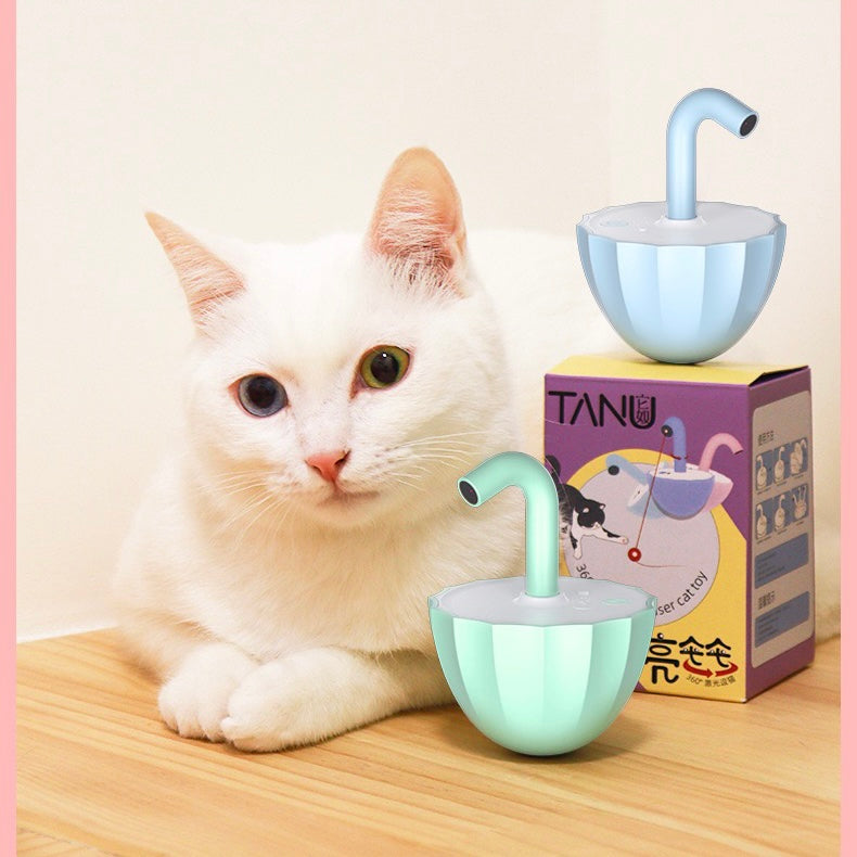 Automatic Cat Laser Toy Tumbler Design Pointer 360°Irregular Rotation