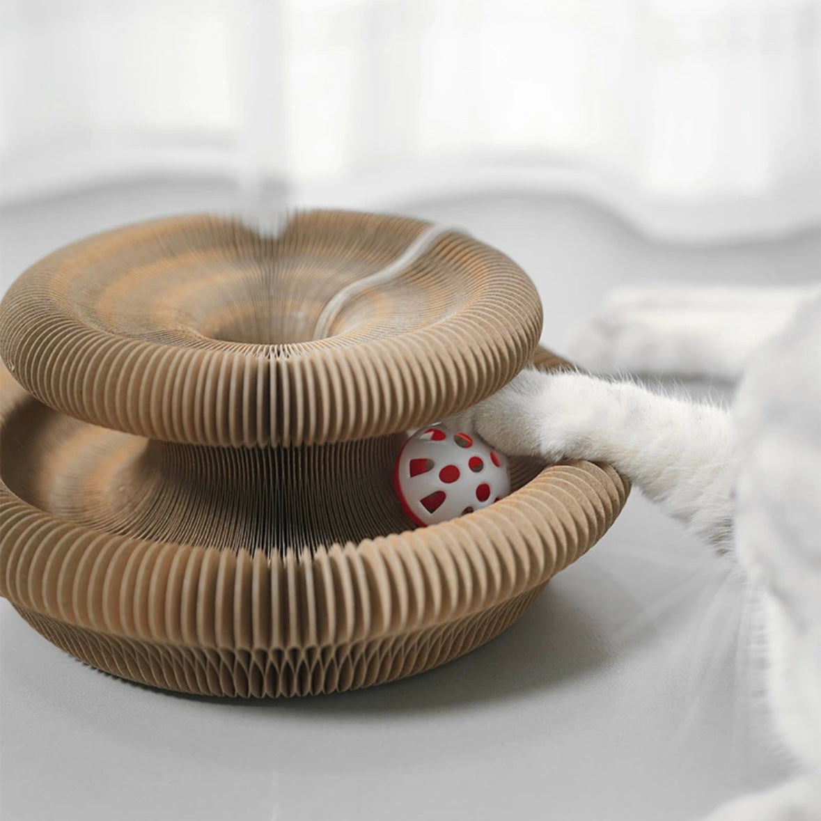 Magic Organ Cat Scratching Board With Playing Ball