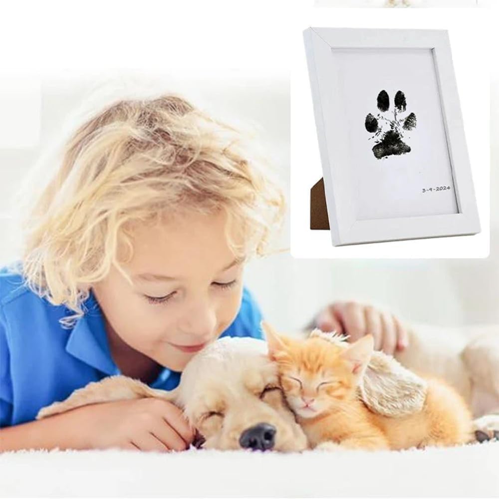 Pet Paw Printing Kit,Inkless Hand and Footprint Kit,Ink Pad for Baby Hand and Footprints